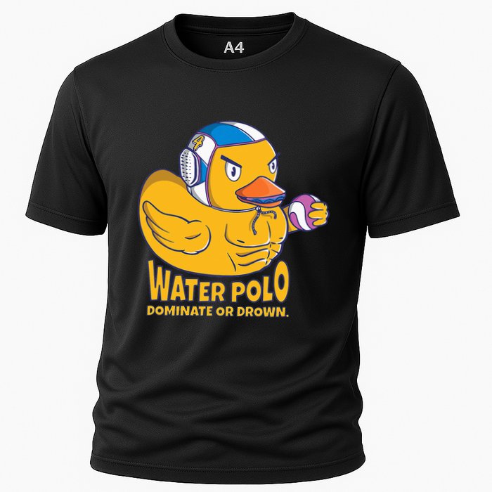 Water Polo Rubber Duck Dominate Or Drown On Cooling Performance Crew T-Shirt