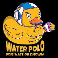 Water Polo Rubber Duck Dominate Or Drown On Cooling Performance Crew T-Shirt
