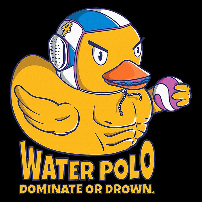 Water Polo Rubber Duck Dominate Or Drown On Cooling Performance Crew T-Shirt