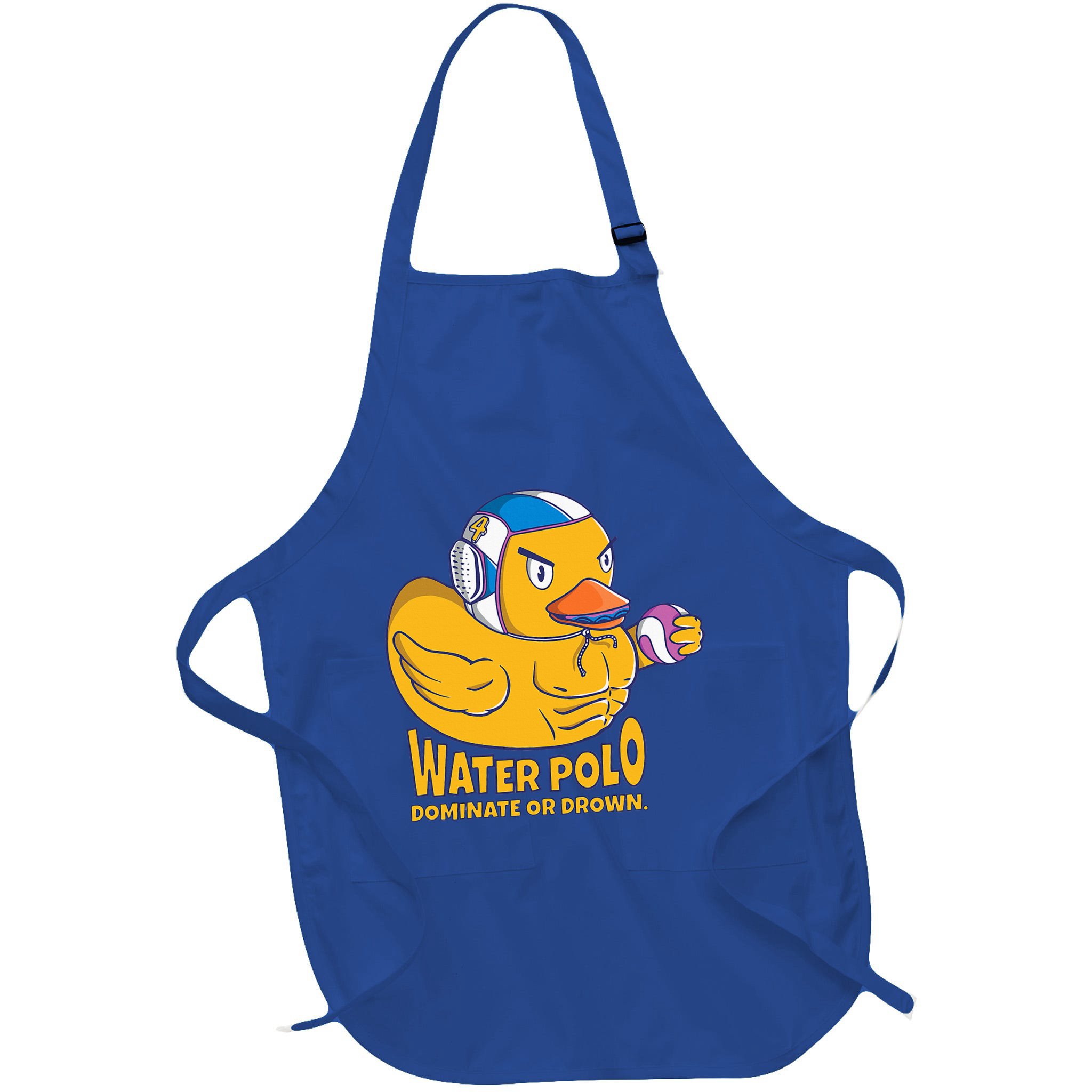 Water Polo Rubber Duck Dominate Or Drown On Apron
