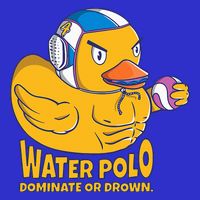 Water Polo Rubber Duck Dominate Or Drown On Apron