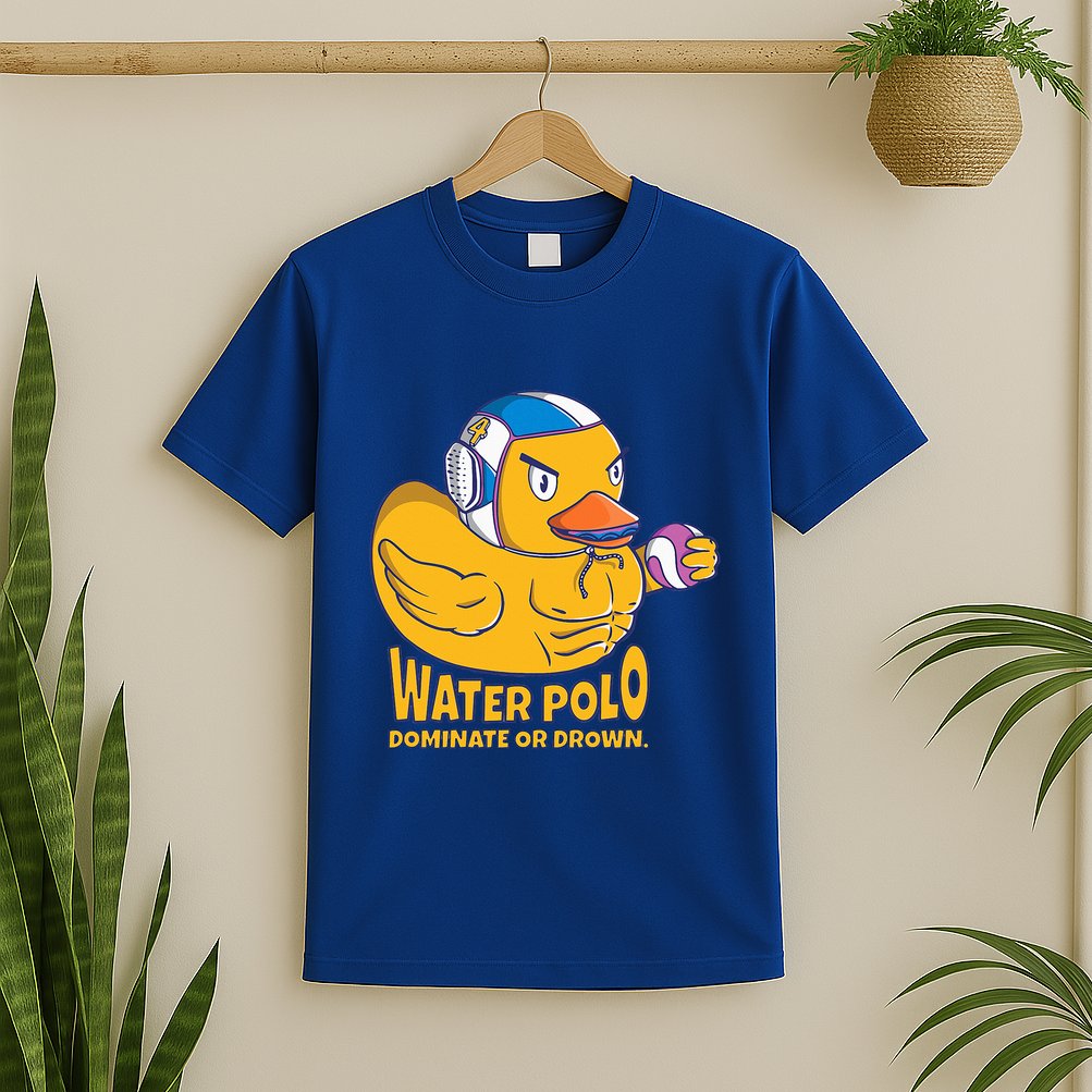 Water Polo Rubber Duck Dominate Or Drown On T-Shirt