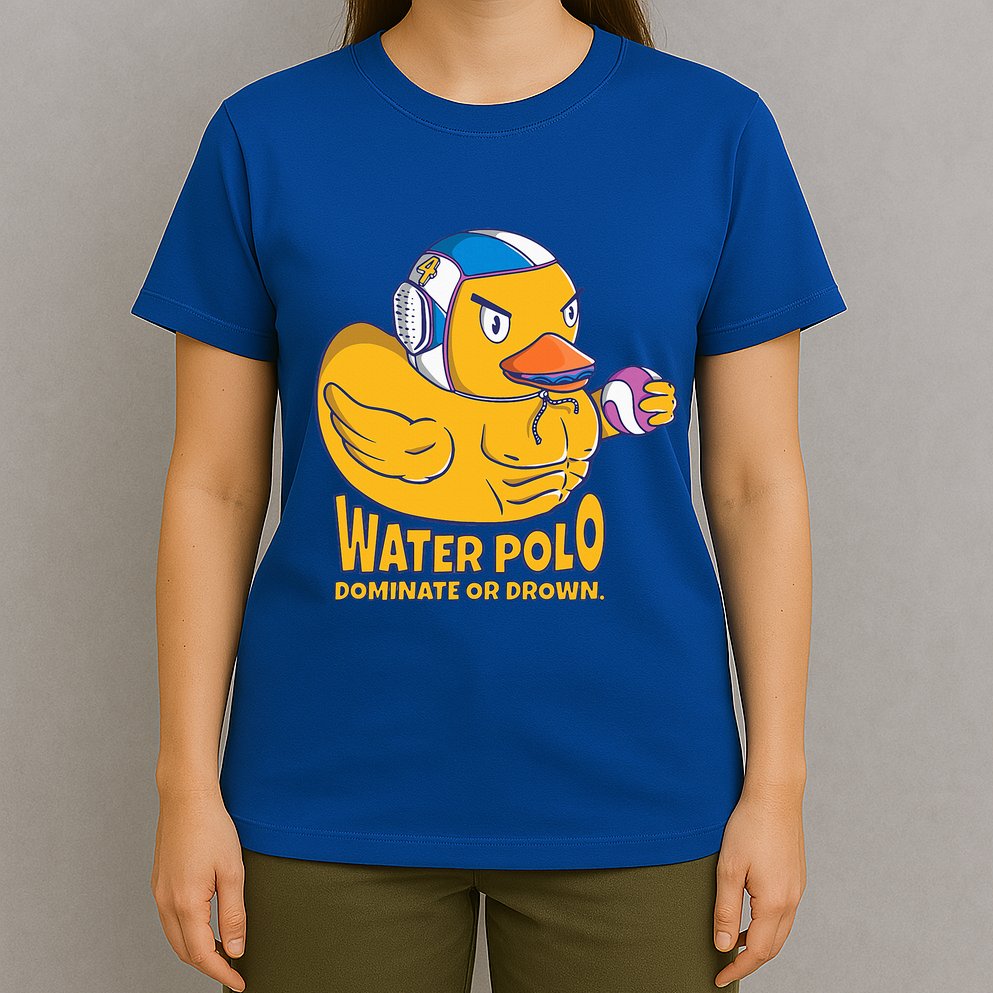 Water Polo Rubber Duck Dominate Or Drown On T-Shirt