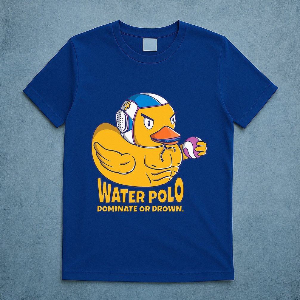 Water Polo Rubber Duck Dominate Or Drown On T-Shirt