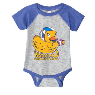 Water Polo Rubber Duck Dominate Or Drown On Infant Baby Jersey Bodysuit