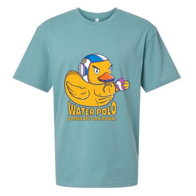 Water Polo Rubber Duck Dominate Or Drown On Sueded Cloud Jersey T-Shirt
