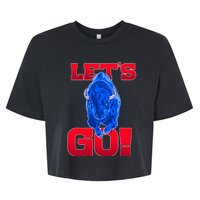 WNY Pride Red & Blue Buffalo Let's Go Buffalo Bella+Canvas Jersey Crop Tee