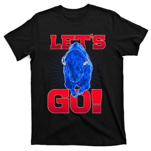 WNY Pride Red & Blue Buffalo Let's Go Buffalo T-Shirt