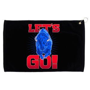 WNY Pride Red & Blue Buffalo Lets Go Buffalo Grommeted Golf Towel