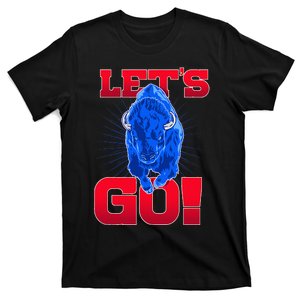 WNY Pride Red & Blue Buffalo Lets Go Buffalo T-Shirt