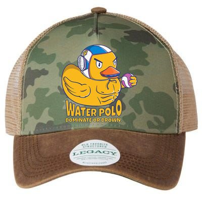 Water Polo Rubber Duck Dominate Or Drown On Legacy Tie Dye Trucker Hat
