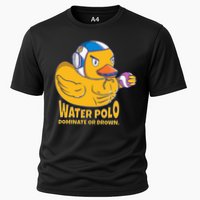 Water Polo Rubber Duck Dominate Or Drown On Cooling Performance Crew T-Shirt