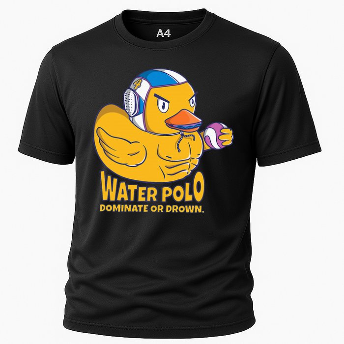 Water Polo Rubber Duck Dominate Or Drown On Cooling Performance Crew T-Shirt