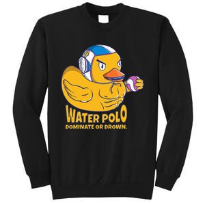 Water Polo Rubber Duck Dominate Or Drown On Sweatshirt