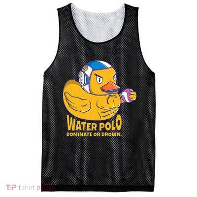 Water Polo Rubber Duck Dominate Or Drown On Mesh Reversible Basketball Jersey Tank