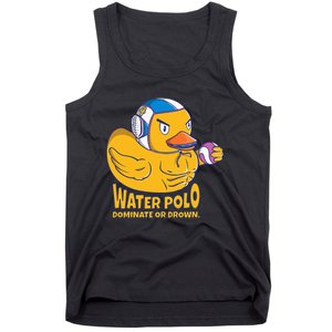 Water Polo Rubber Duck Dominate Or Drown On Tank Top