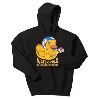 Water Polo Rubber Duck Dominate Or Drown On Kids Hoodie