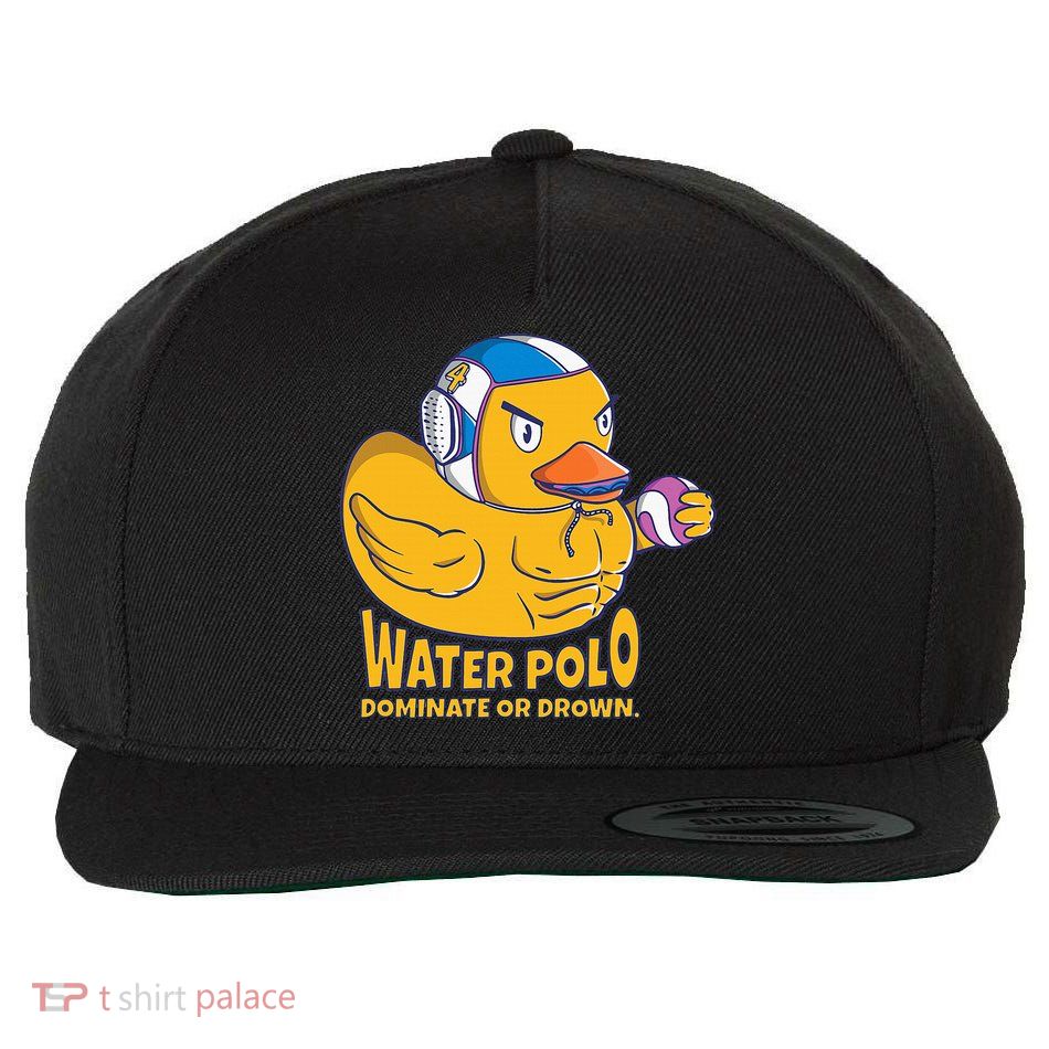 Water Polo Rubber Duck Dominate Or Drown On Wool Snapback Cap