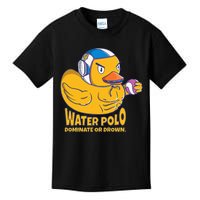 Water Polo Rubber Duck Dominate Or Drown On Kids T-Shirt