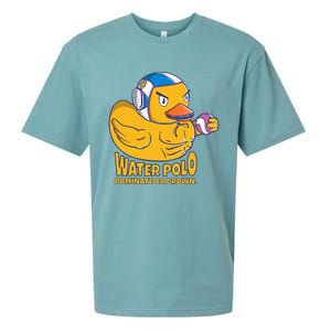 Water Polo Rubber Duck Dominate Or Drown On Sueded Cloud Jersey T-Shirt