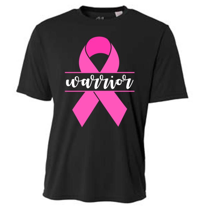 Warrior Pink Ribbon Breast Cancer Month Cooling Performance Crew T-Shirt