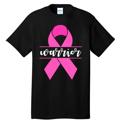 Warrior Pink Ribbon Breast Cancer Month Tall T-Shirt