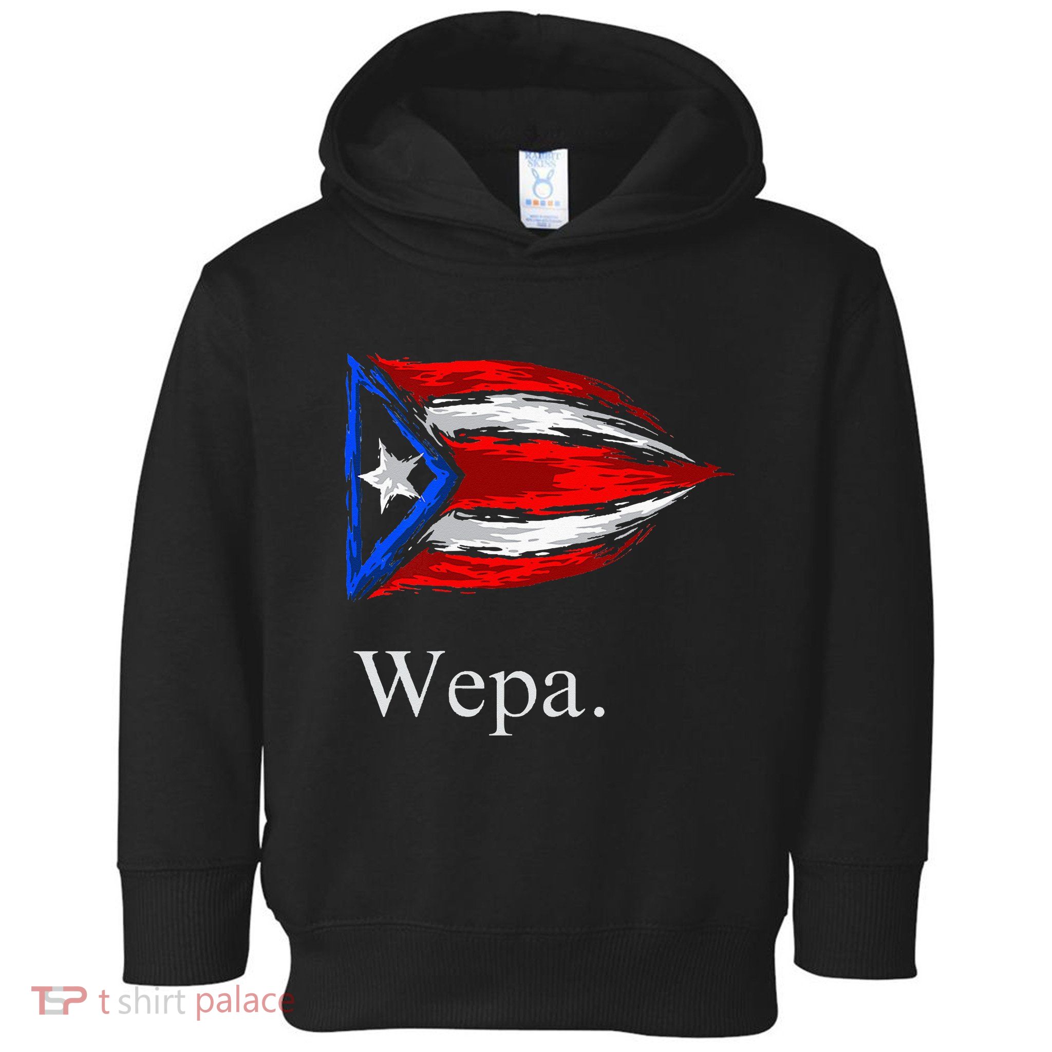 Wepa Puerto Rico Vintage Puerto Rican Flag Pride Toddler Hoodie