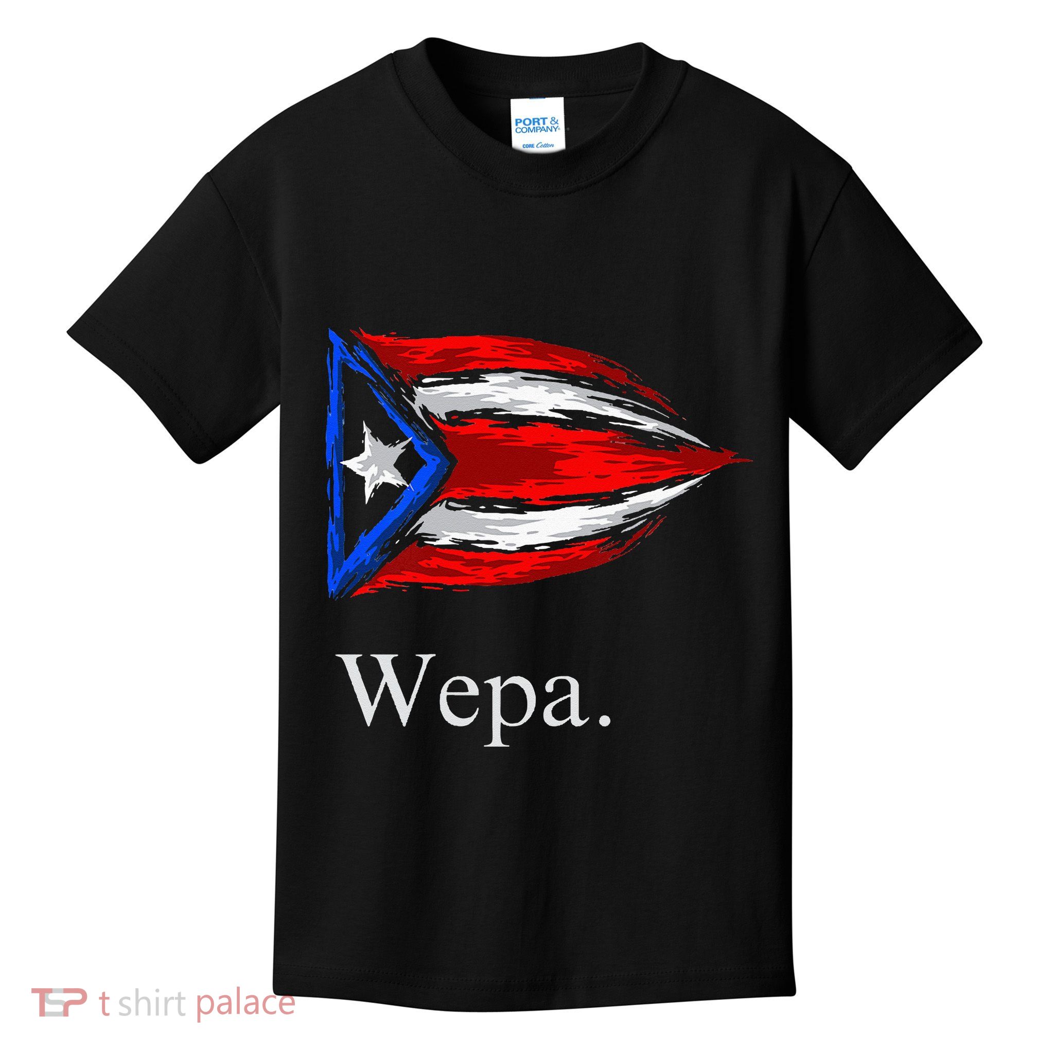 Wepa Puerto Rico Vintage Puerto Rican Flag Pride Kids T-Shirt