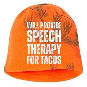 Will Provide Speech Therapy For Tacos Kati - Camo Knit Beanie