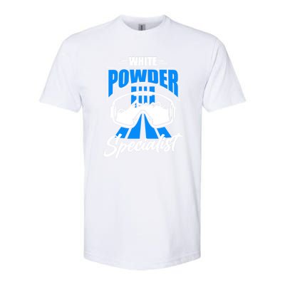 White Powder Specialist Skiing Lover Gift For Skier Softstyle CVC T-Shirt