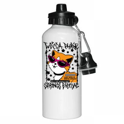 Wicca Phase Springs Eternal Cat Aluminum Water Bottle