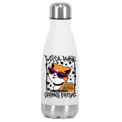 Wicca Phase Springs Eternal Cat Stainless Steel Insulated Water Bottle