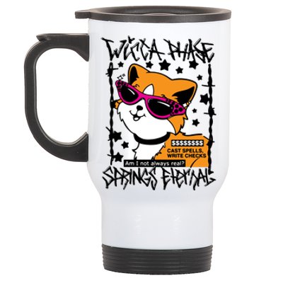 Wicca Phase Springs Eternal Cat Stainless Steel Travel Mug