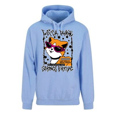 Wicca Phase Springs Eternal Cat Spells Write Checks Unisex Surf Hoodie