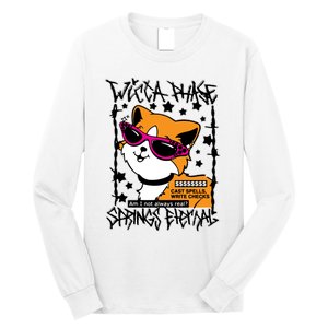 Wicca Phase Springs Eternal Cat Spells Write Checks Long Sleeve Shirt