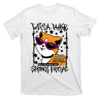 Wicca Phase Springs Eternal Cat Spells Write Checks T-Shirt