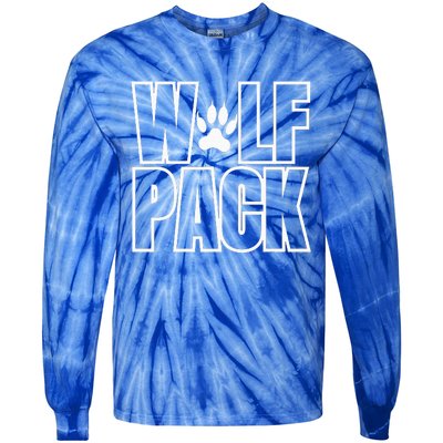 Wolf Pack Sport Teams Tie-Dye Long Sleeve Shirt