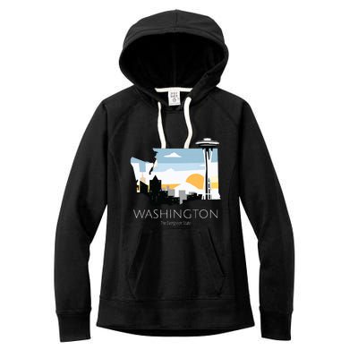 Washington Proud State Motto The Evergreen State Women's Fleece Hoodie