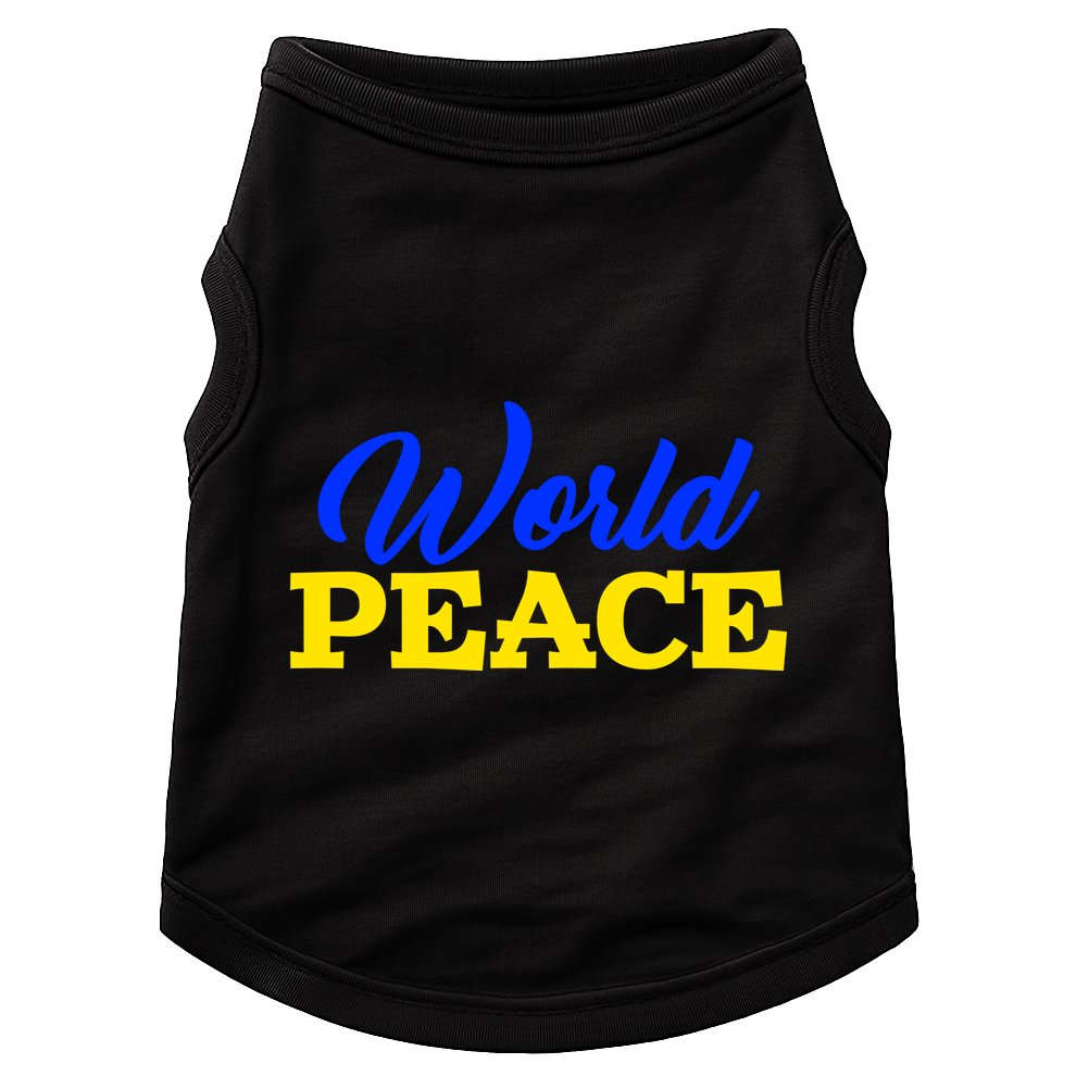 World Peace Support Ukraine Doggie Tank