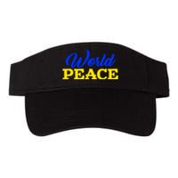 World Peace Support Ukraine Valucap Bio-Washed Visor