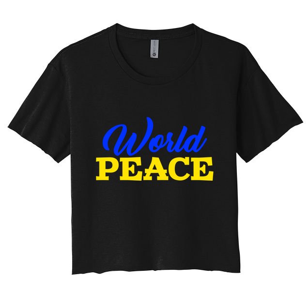 World Peace Support Ukraine Crop Top