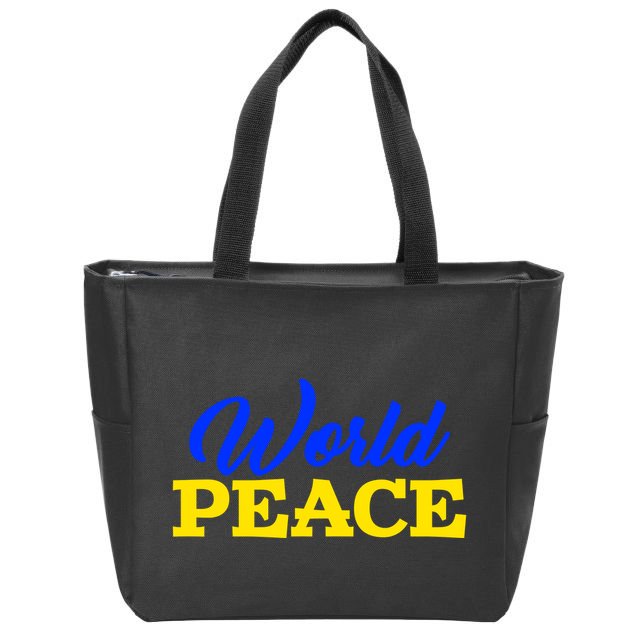 World Peace Support Ukraine Zip Tote Bag