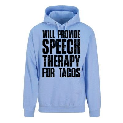 Will Provide Speech Therapy For Tacos Unisex Surf Hoodie