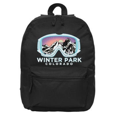 Winter Park Ski Winter Park Co Skiing Snow Gift 16 in Basic Backpack