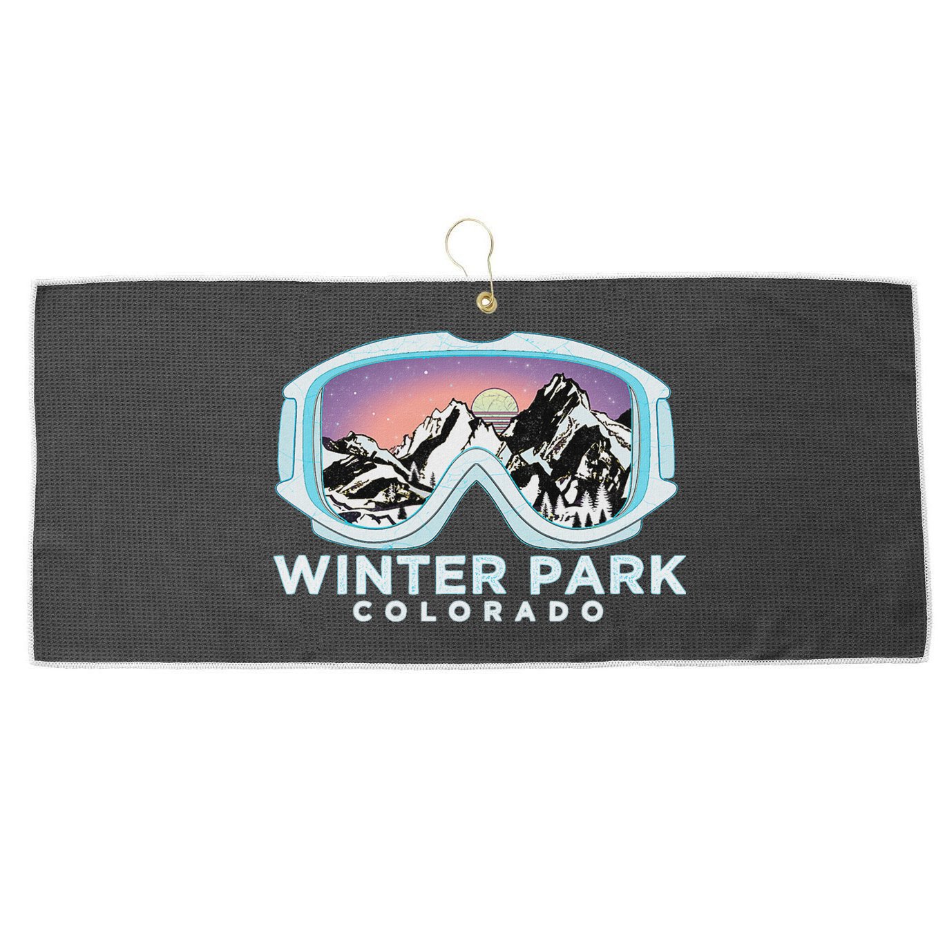 Winter Park Ski Winter Park Co Skiing Snow Gift Large Microfiber Waffle Golf Towel