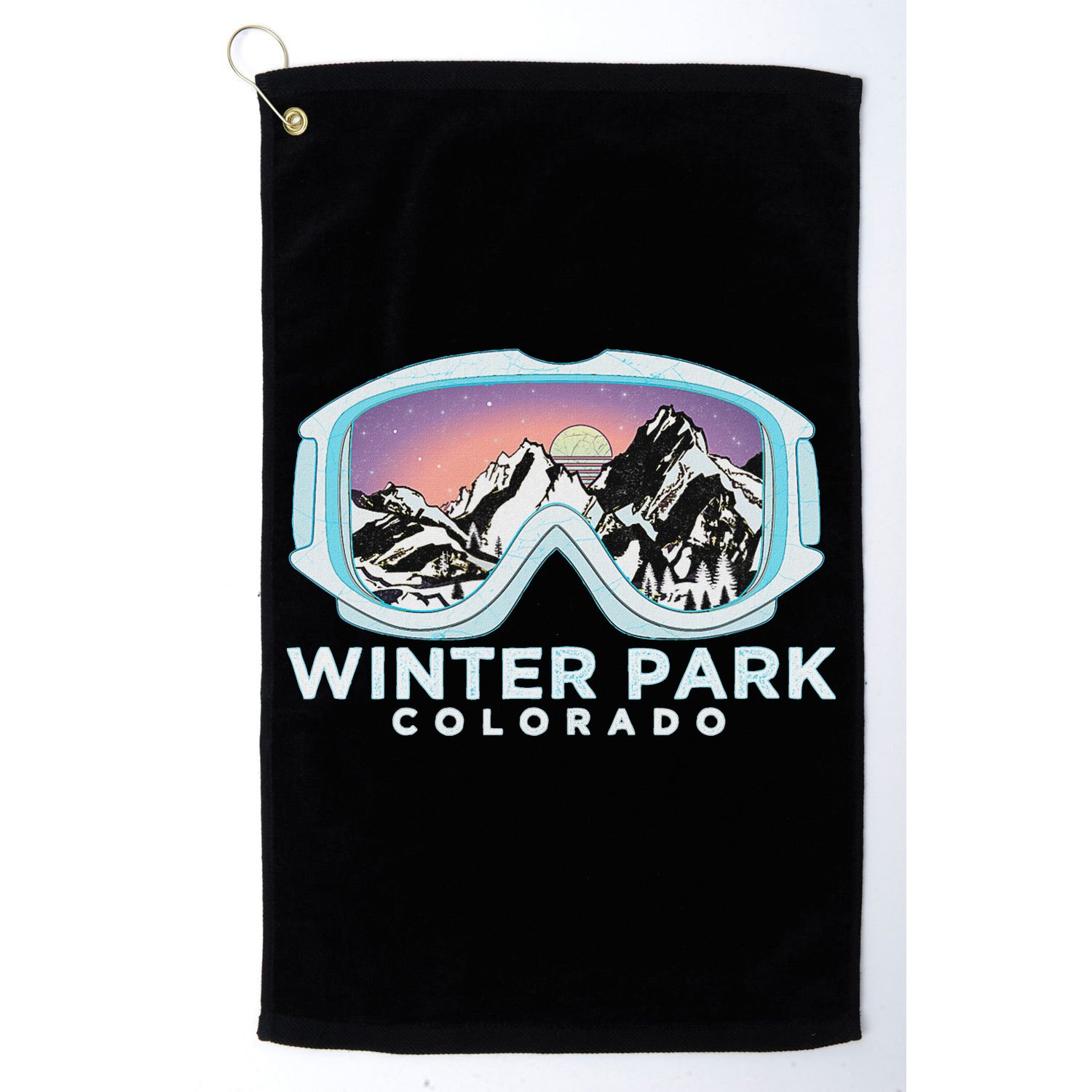 Winter Park Ski Winter Park Co Skiing Snow Gift Golf Towel