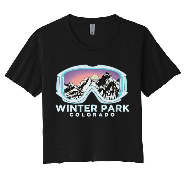 Winter Park Ski Winter Park Co Skiing Snow Gift Crop Top