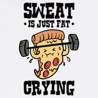 Workout Pizza Sweat Is Just Fat Crying Gift Adult Drive Performance Visor
