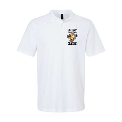 Workout Pizza Sweat Is Just Fat Crying Gift Polo