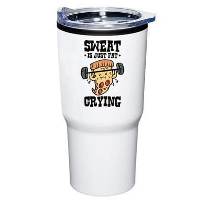 Workout Pizza Sweat Is Just Fat Crying Gift Tumbler